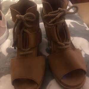 Women’s Sorel Joanie Leather Wedge Sandal